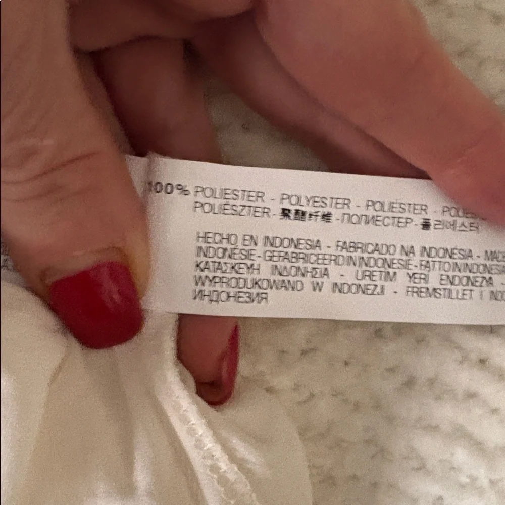 Zara White Ruched Blouse - Picture 4 of 4